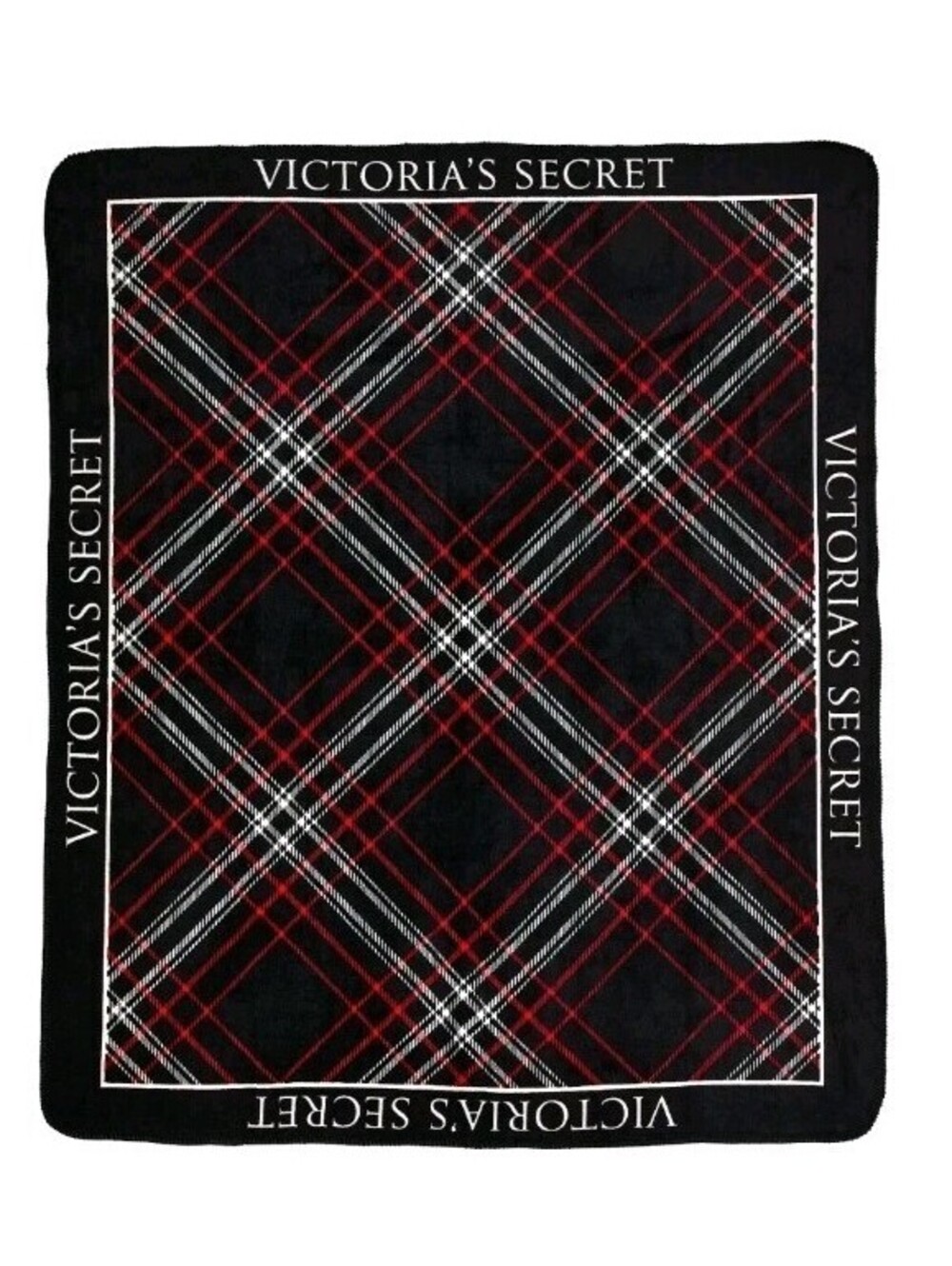Victoria’s Secret Blanket HOLIDAY 2025 - RED/BLACK PLAID - NEW